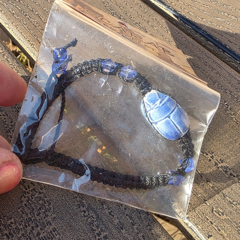 Authentic Egyptian Scarab Bracelet - Picture 2 of 5